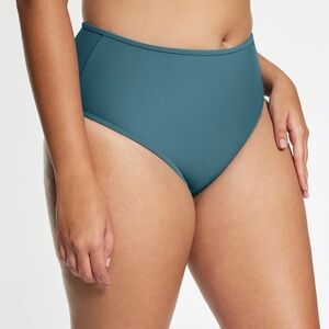 Pepper High-Waisted Bikini Bottom Ribbed Isle NWT